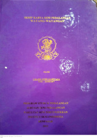 Pedalangan : Wayang-wayangan