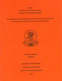 Image of SKR.ST : Pengembangan Video Pembelajaran Tari Condong Legong Keraton 1968 oleh I Gusti Agung Susilawati di Sanggar Tari Saraswati