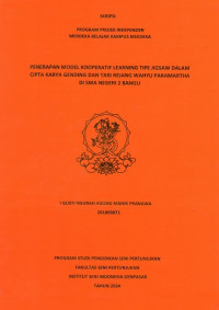 Image of SKR ST : Penerapan Modal Kooperatif Learning tipe Jigsaw dalam Cipta Karya Gending dan Tari Rejang Wahyu Paramartha di SMA Negeri 2 Bangli