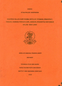 SKR.SM: Ekspresi Wajah dari Warna Bipolar: Nyaman, Semangat, Tenang, Kurang Percaya Diri, Anggun, Romantis, dan Sabar dalam Seni Lukis