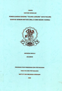 SKR.ST : Pembelajaran Gending 