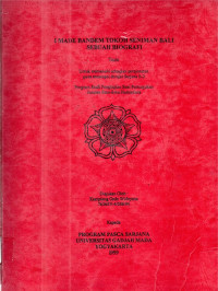 TES : I Made Bandem tokoh Seniman Bali sebuah Biografi