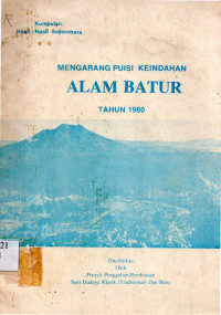 Image of Mengarang puisi keindahan alam batur th 1980