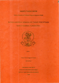 Image of SKR. KR : Bunga Kamboja Sebagai Ide Dasar Penciptaan Karya Keramik Fungsional