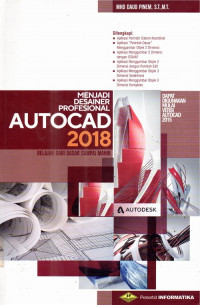 Image of Menjadi desainer profesional Autocad 2018