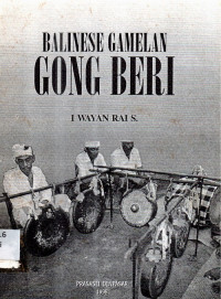 Balinese gamelan gong beri