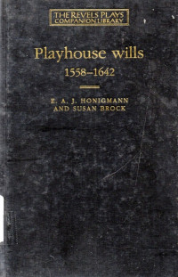 Image of Playhouse wills 1558-1642