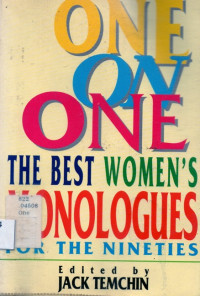 Image of One on Onen  The Best Women,s Monologues for the  Nineties