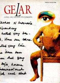 Gelar: Jurnal Ilmu dan Seni STSI Surakarta No.2 Tahun I/1998