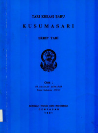 Image of TARI : Tari Kreasi Baru Kusumasari