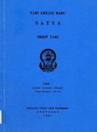 Image of TARI : Tari Kreasi Baru Satya