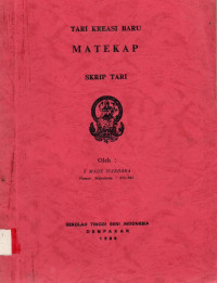 TARI : MATEKAP