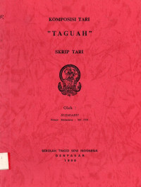 Image of TARI : Komposisi Tari Taguah