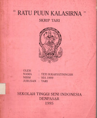 Image of TARI : Ratu Puun Kalasirna