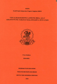 Image of SKR SM : Visualisasi barong landung desa adat abiantuwung tabanan dalam karya seni lukis