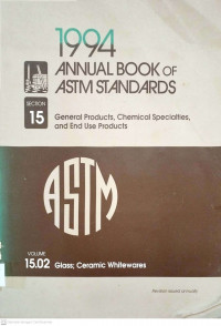 1994 Anual book of astm standards general products, chemical specialties, and end use products