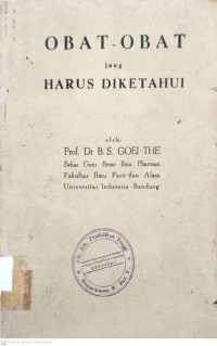 Image of Obat-obatan jang harus diketahui