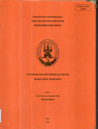 Image of SKR DKV : Perancangan merchandise untuk magic vape sidakarya