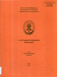 Image of SKR KAR : Penciptaan karya karawitan 