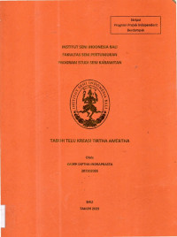 Image of SKR KAR : Tabuh telu kreasi tirtha amertha