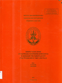 Image of SKR TAR : Penciptaan karya tari luka pulih