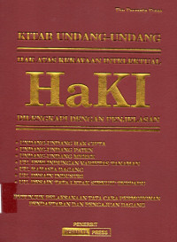 Image of Kitab Undang-Undang Hak Atas Kekayaan Intelektual HAKI di lengkapi dengan Penjelasan