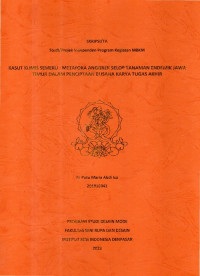 Image of SKR.DM : Kasut Kumis Semeru: Metafora Anggrek Selop Tanaman Endemik Jawa Timur Dalam Penciptaan Busana Karya tugas Akhir