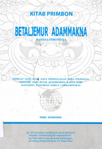 Kitab Primbon Betaljemur Adammakna Bahasa Indonesia