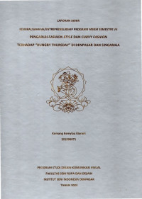 Image of SKR.DKV : Pengaruh Fashion Style Dan Curvy Fashion Terhadap 