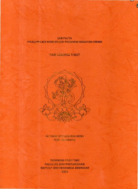 Image of SKR. TAR : Tari Legong Tinut