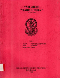 Image of TARI: Tari  Kreasi Rare Ludira