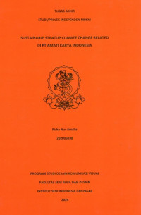 Image of SKR.DKV : Sustainable Stratup Climate Change Related di PT Amati Karya Indonesia