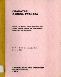Drama Tari Garuda Prakasa