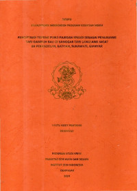 Image of SKR.KR : Penciptaan Topeng  Panji Pajegan Kreasi Sebagai Penunjang Tari Gambuh Bali di Sanggar Tari Langlang Jagat BR Pekandelan, Batuan, Sukawati, Gianyar