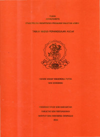 Image of SKR KAR : Tabuh kreasi Pepanggulan Pecuk