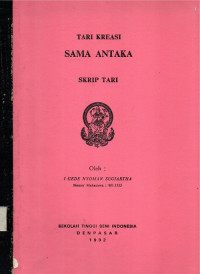 Image of Skrip Tari: Tari Kreasi Sama Antaka