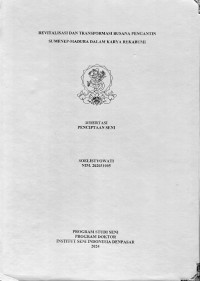 Image of DIS : Revitalisasi dan Transformasi Busana Pengantin Sumenep Madura Dalam Karya Rekabumi