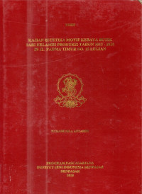 TES. SN : Kajian Estetika Motif Kebaya Butik Sari Kelambi Produksi Tahun 2013-2015 di Jln Padma Timur No.15 Legian