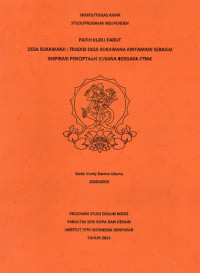 Image of SKR DM : Desa Sukawana : Tradisi Desa Sukawana Kintamani Sebagai Inspirasi Penciptaan Busana Bergaya Etnik