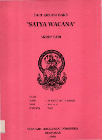 Image of TARI : Tari Kreasi Baru  Satya Wacana