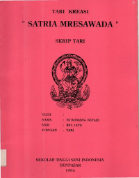 Image of TARI : Tari Kreasi Satria Mresawada