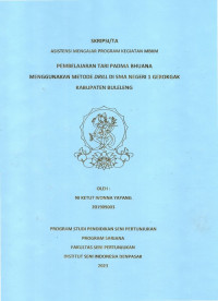 Image of SKR.ST : Pembelelajaran Tari Padma Bhuana Menggunakan Metode Drill di SMA Negeri 1 Gerogak Kabupaten  Buleleng